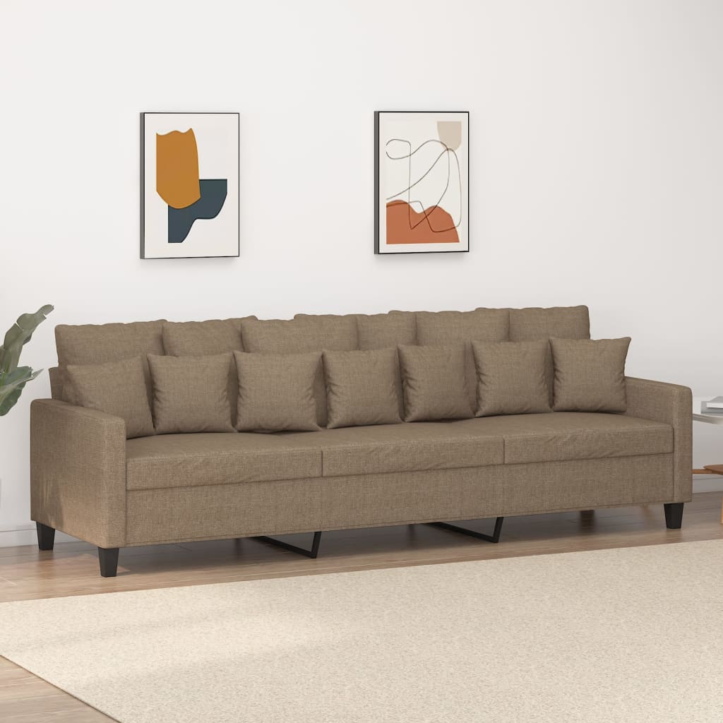 vidaXL Fauteuil 60 cm stof donkergrijs