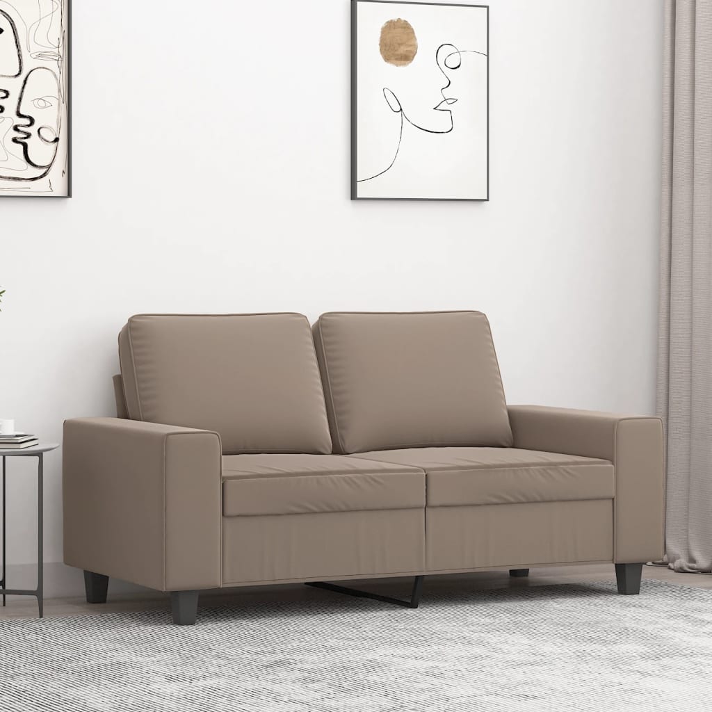 vidaXL Fauteuil 60 cm microvezelstof lichtgrijs