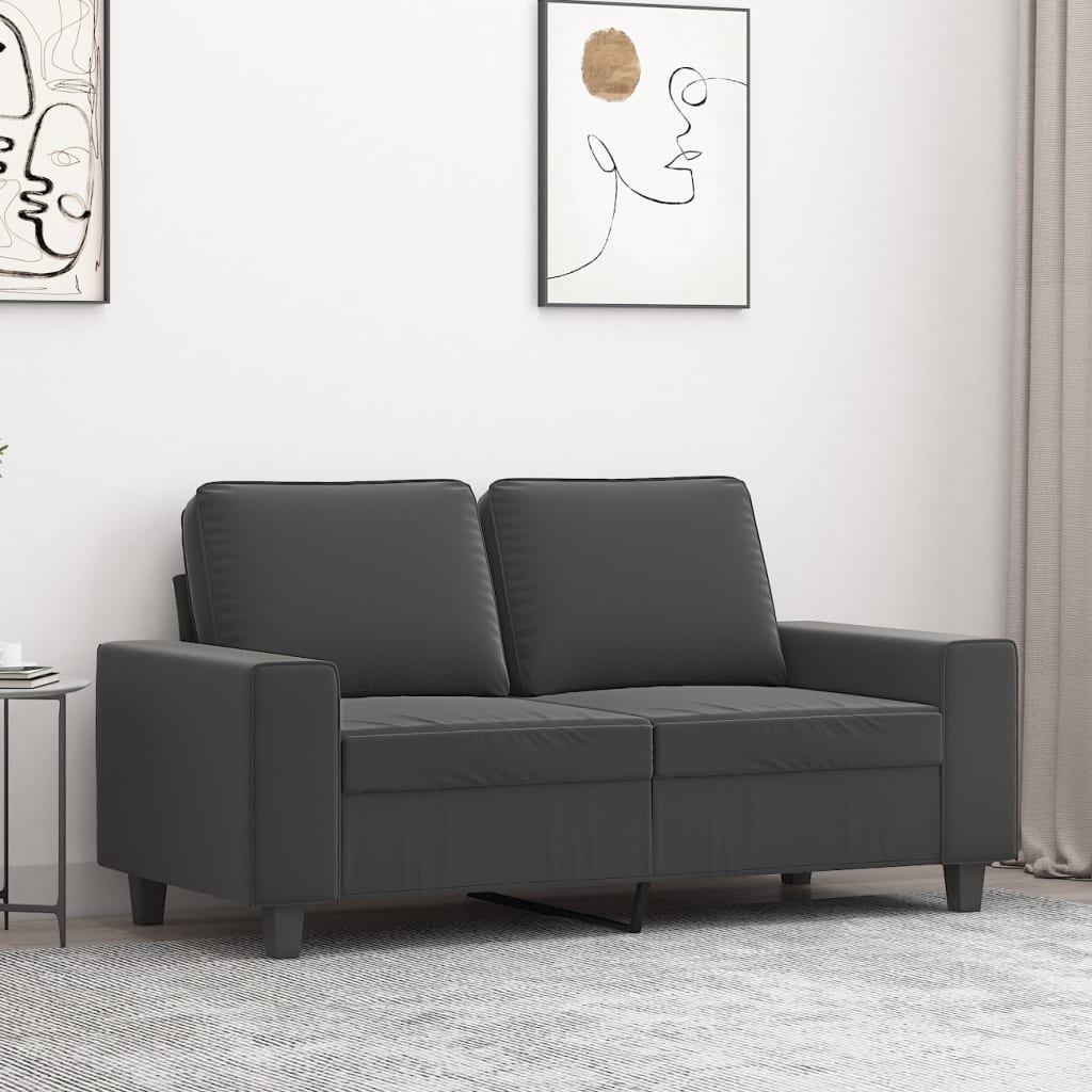 vidaXL Fauteuil 60 cm microvezelstof lichtgrijs