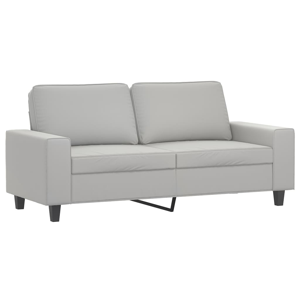 vidaXL Fauteuil 60 cm microvezelstof lichtgrijs