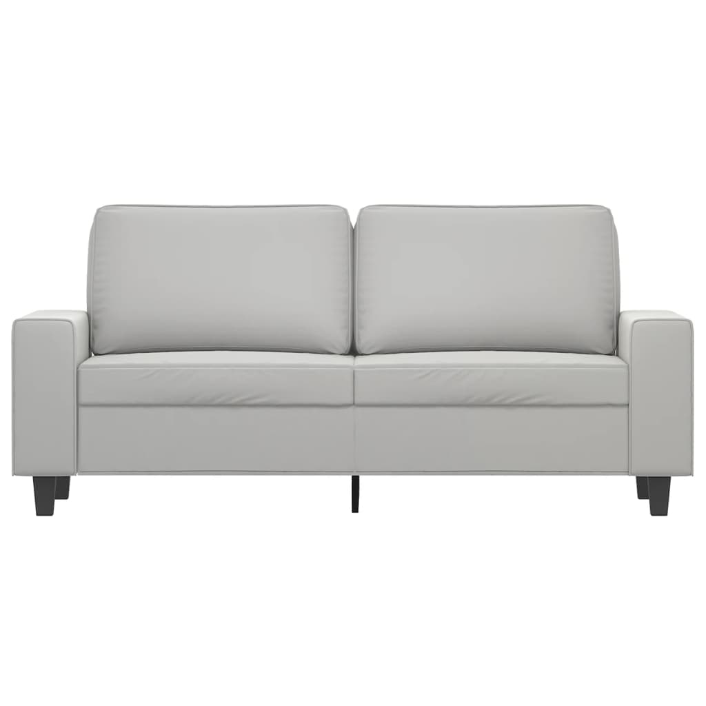 vidaXL Fauteuil 60 cm microvezelstof lichtgrijs