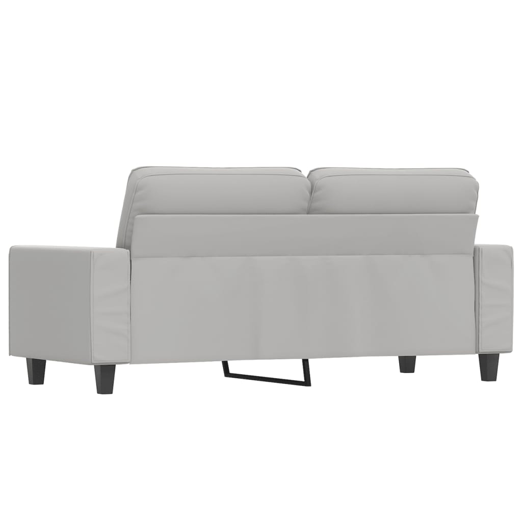 vidaXL Fauteuil 60 cm microvezelstof lichtgrijs