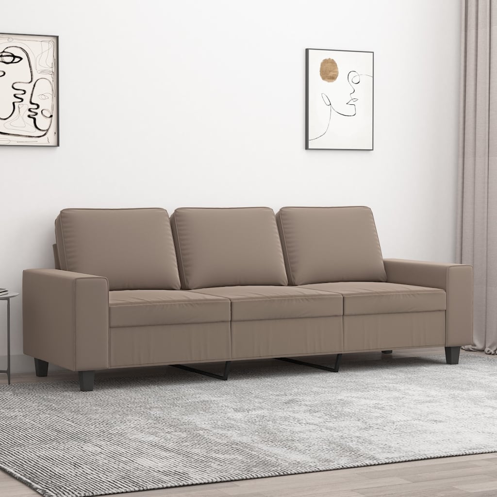 vidaXL Fauteuil 60 cm microvezelstof lichtgrijs