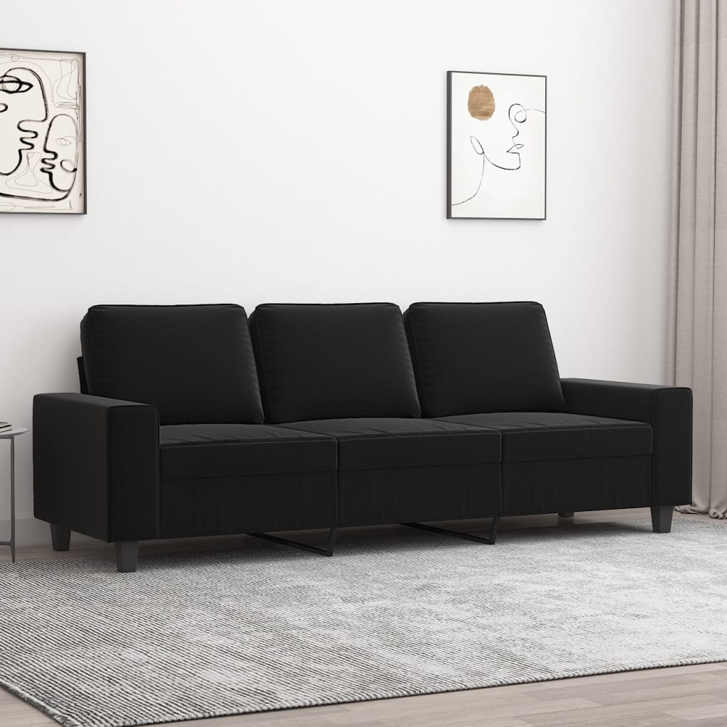 vidaXL Fauteuil 60 cm microvezelstof lichtgrijs
