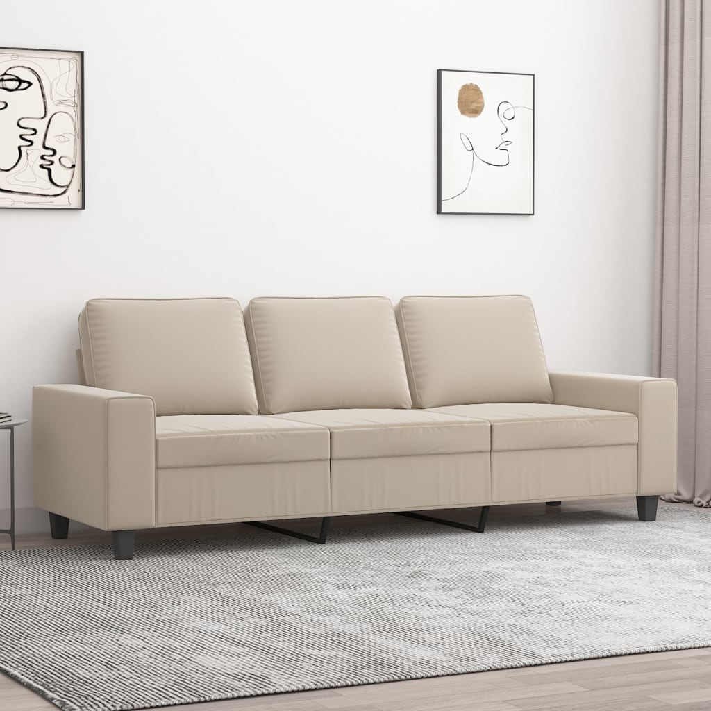 vidaXL Fauteuil 60 cm microvezelstof lichtgrijs