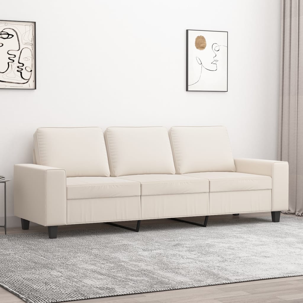 vidaXL Fauteuil 60 cm microvezelstof lichtgrijs