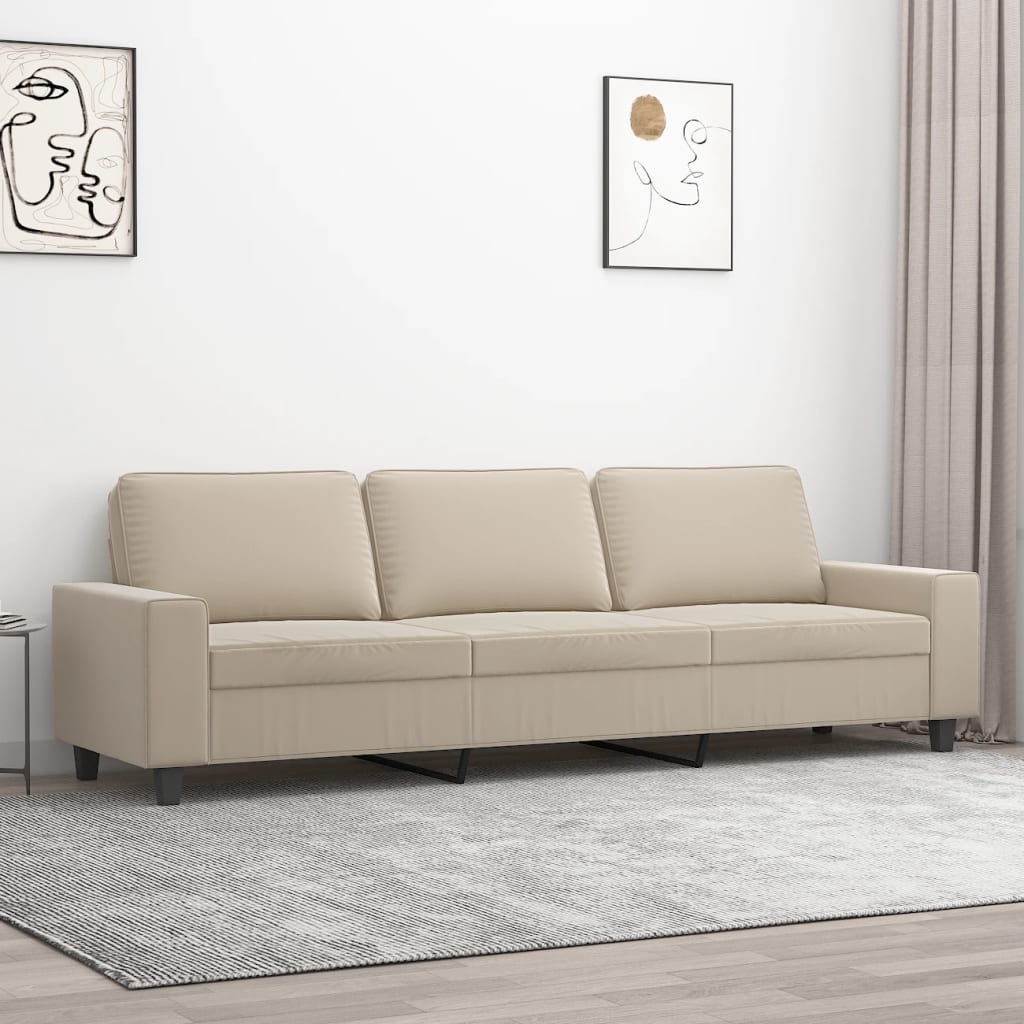 vidaXL Fauteuil 60 cm microvezelstof lichtgrijs