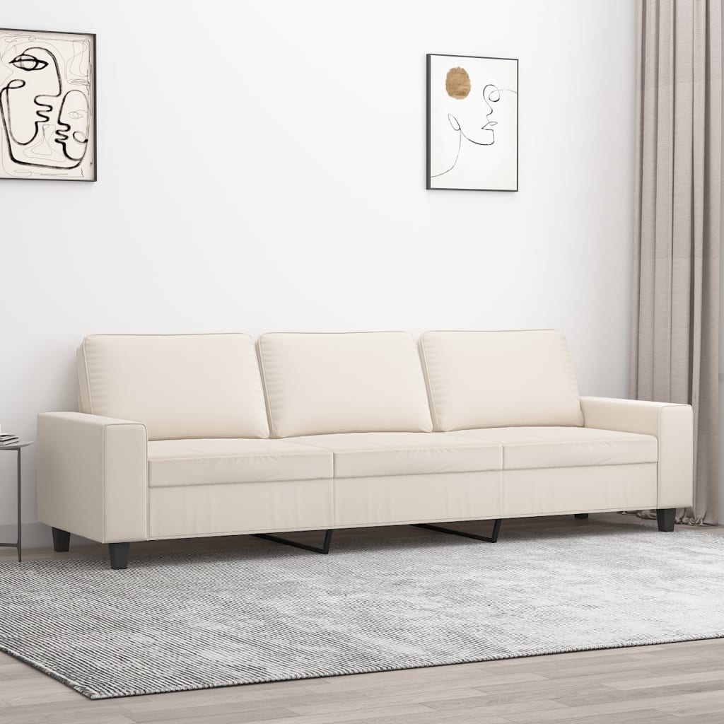 vidaXL Fauteuil 60 cm microvezelstof lichtgrijs