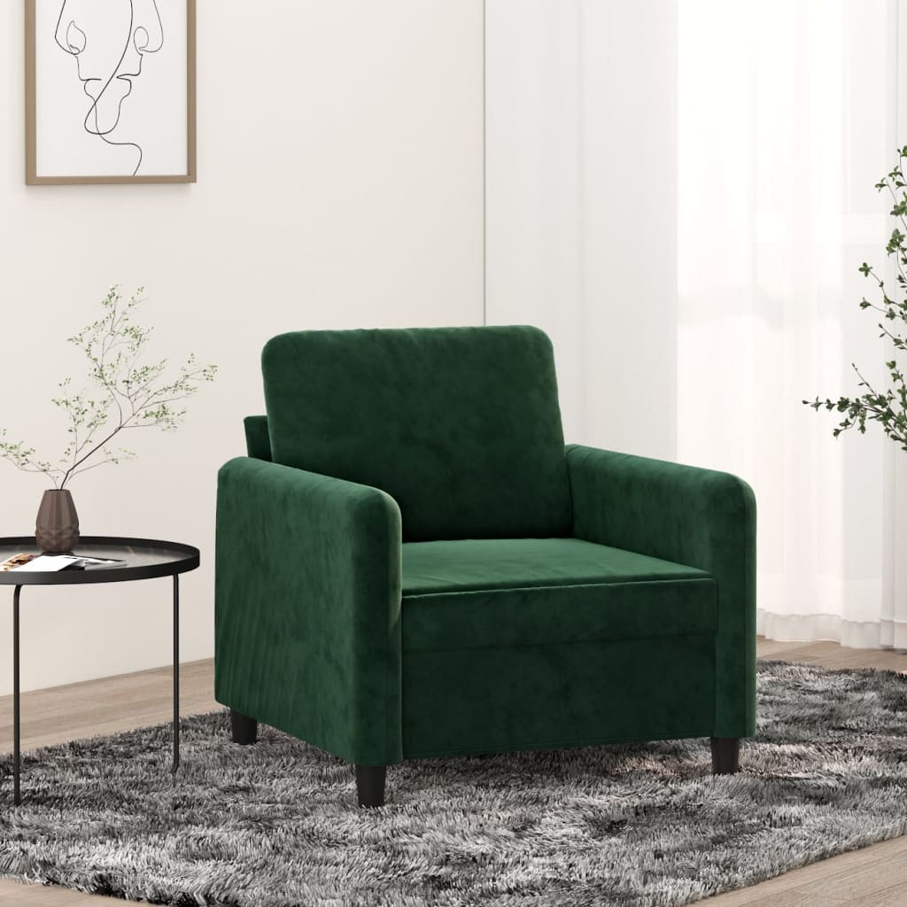 vidaXL Fauteuil 60 cm fluweel lichtgrijs