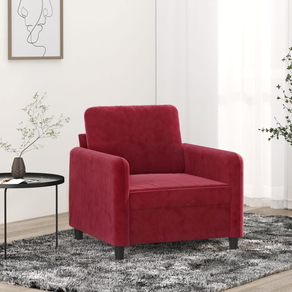 vidaXL Fauteuil 60 cm fluweel lichtgrijs