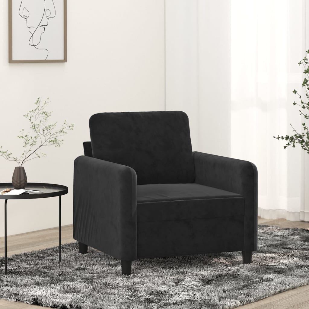 vidaXL Fauteuil 60 cm fluweel lichtgrijs