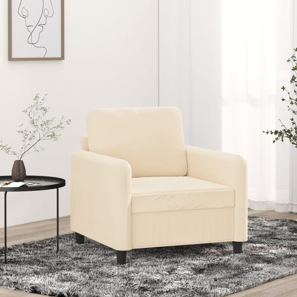 vidaXL Fauteuil 60 cm fluweel lichtgrijs