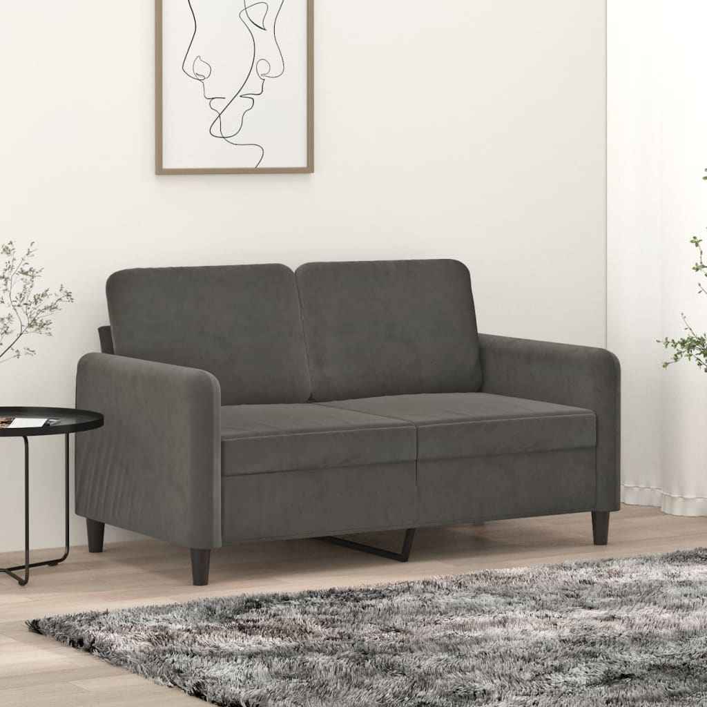 vidaXL Fauteuil 60 cm fluweel lichtgrijs