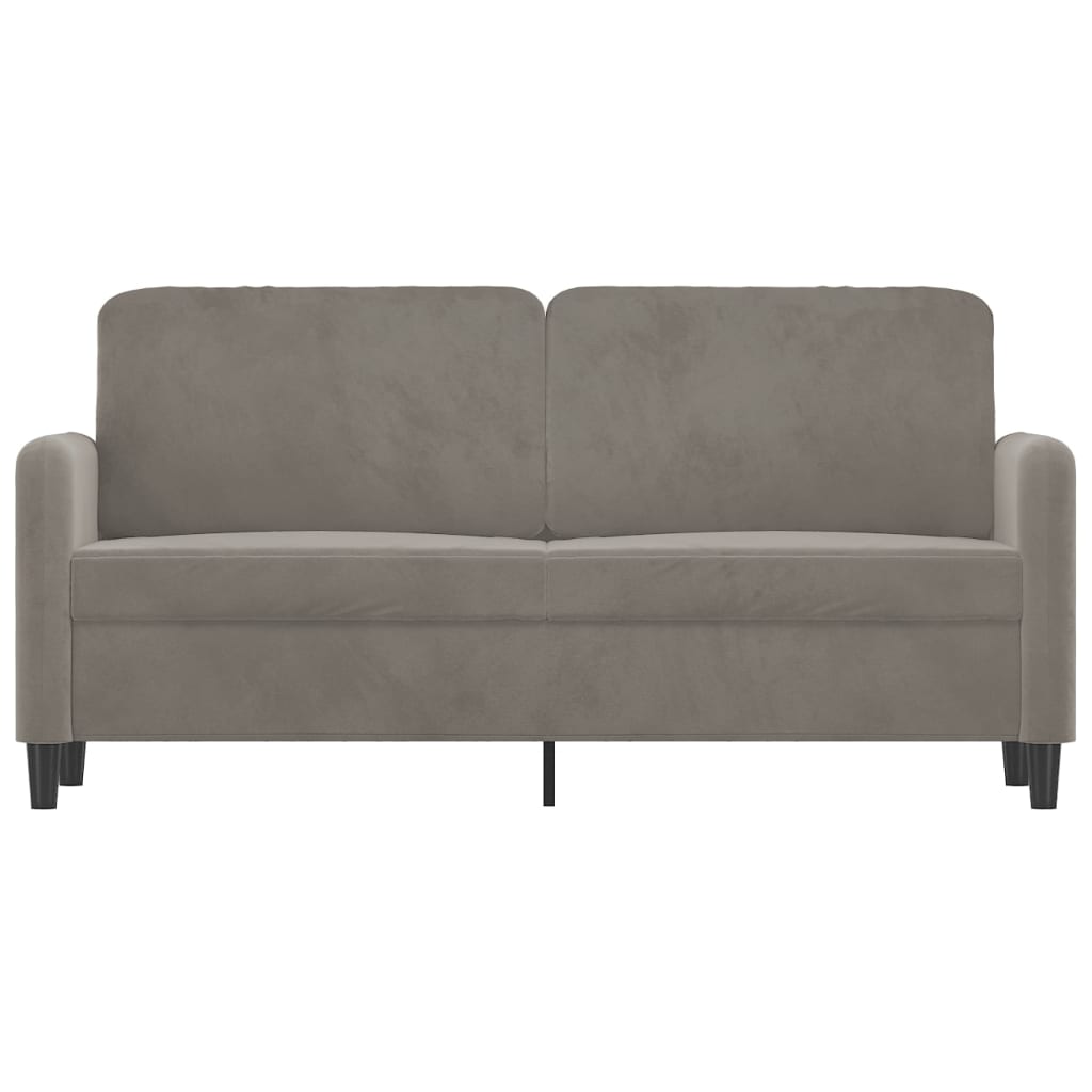 vidaXL Fauteuil 60 cm fluweel lichtgrijs