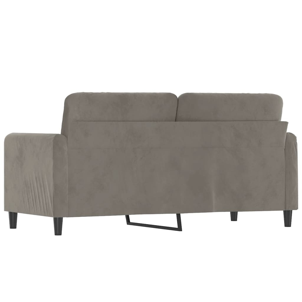 vidaXL Fauteuil 60 cm fluweel lichtgrijs