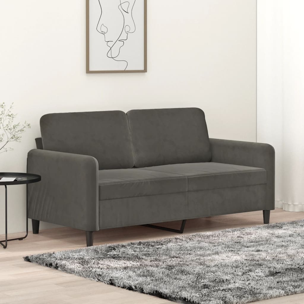 vidaXL Fauteuil 60 cm fluweel lichtgrijs