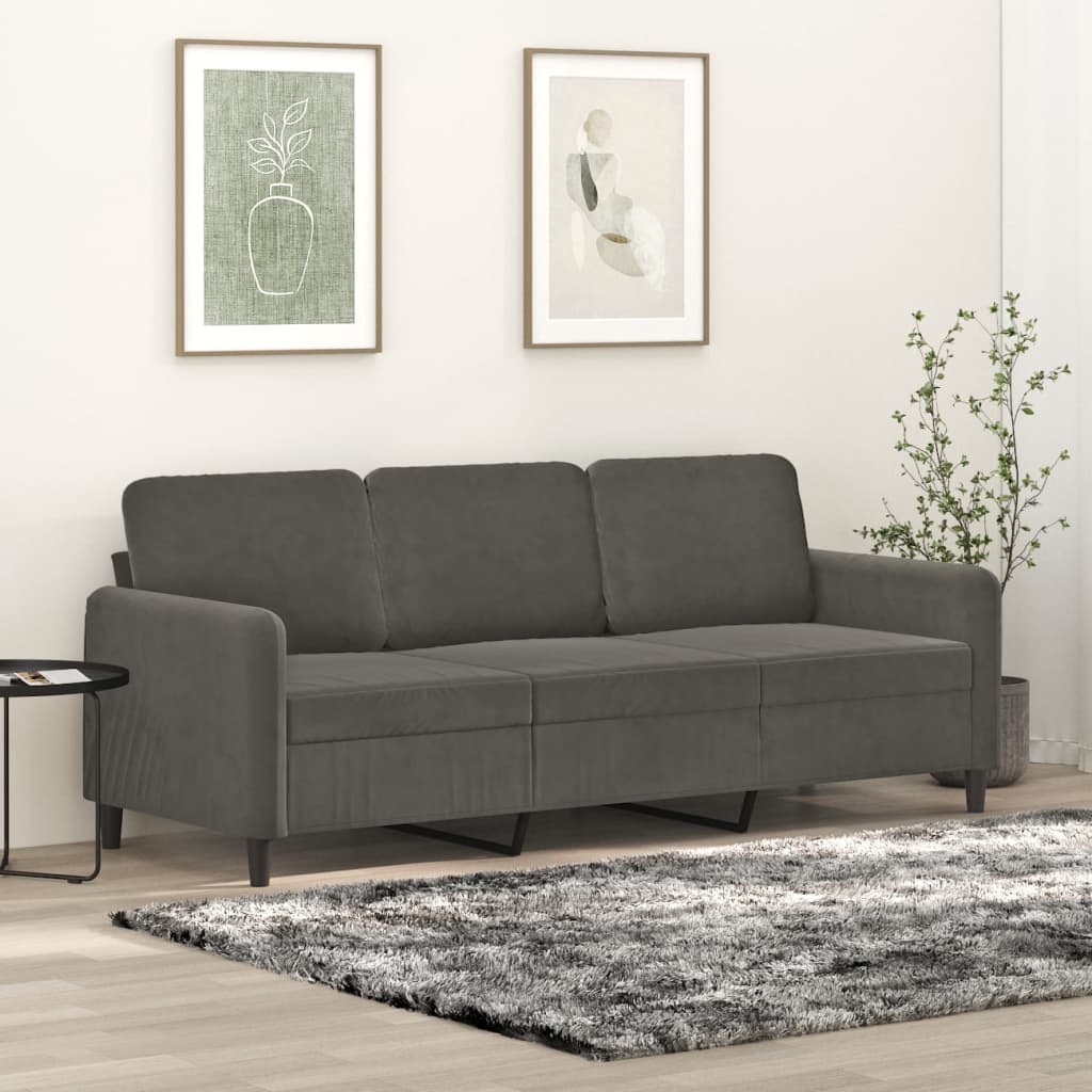 vidaXL Fauteuil 60 cm fluweel lichtgrijs