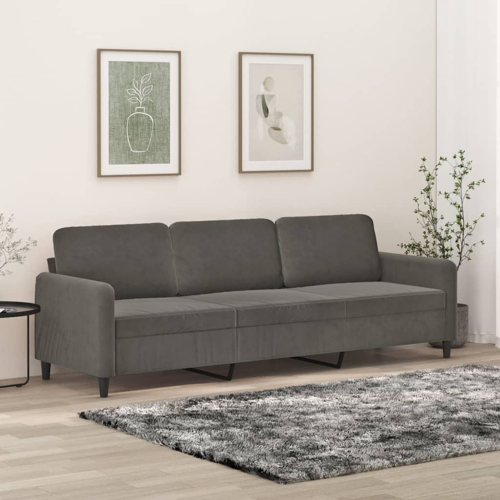 vidaXL Fauteuil 60 cm fluweel lichtgrijs
