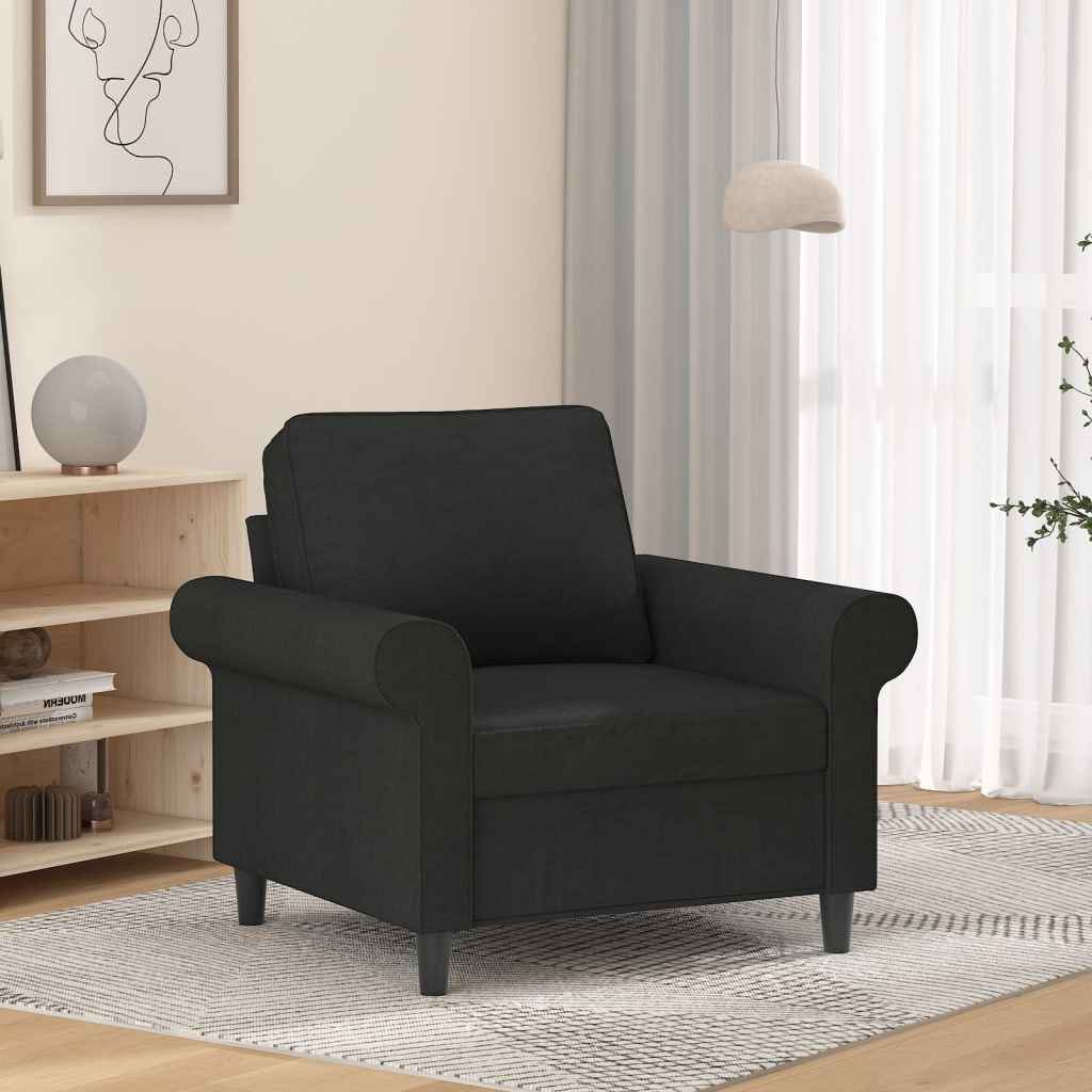 vidaXL Fauteuil 60 cm stof lichtgrijs
