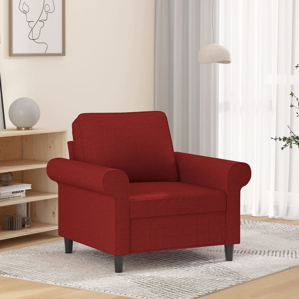 vidaXL Fauteuil 60 cm stof lichtgrijs