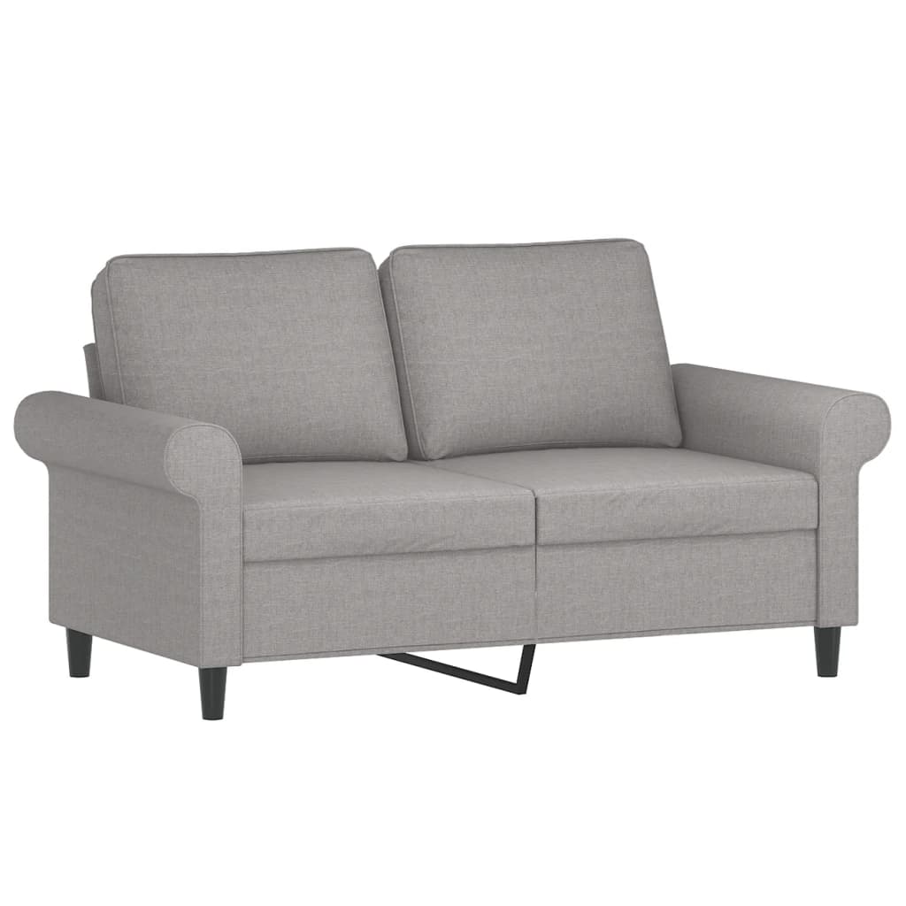 vidaXL Fauteuil 60 cm stof lichtgrijs