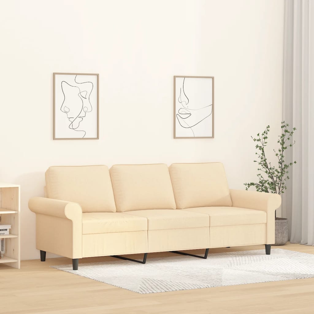 vidaXL Fauteuil 60 cm stof lichtgrijs