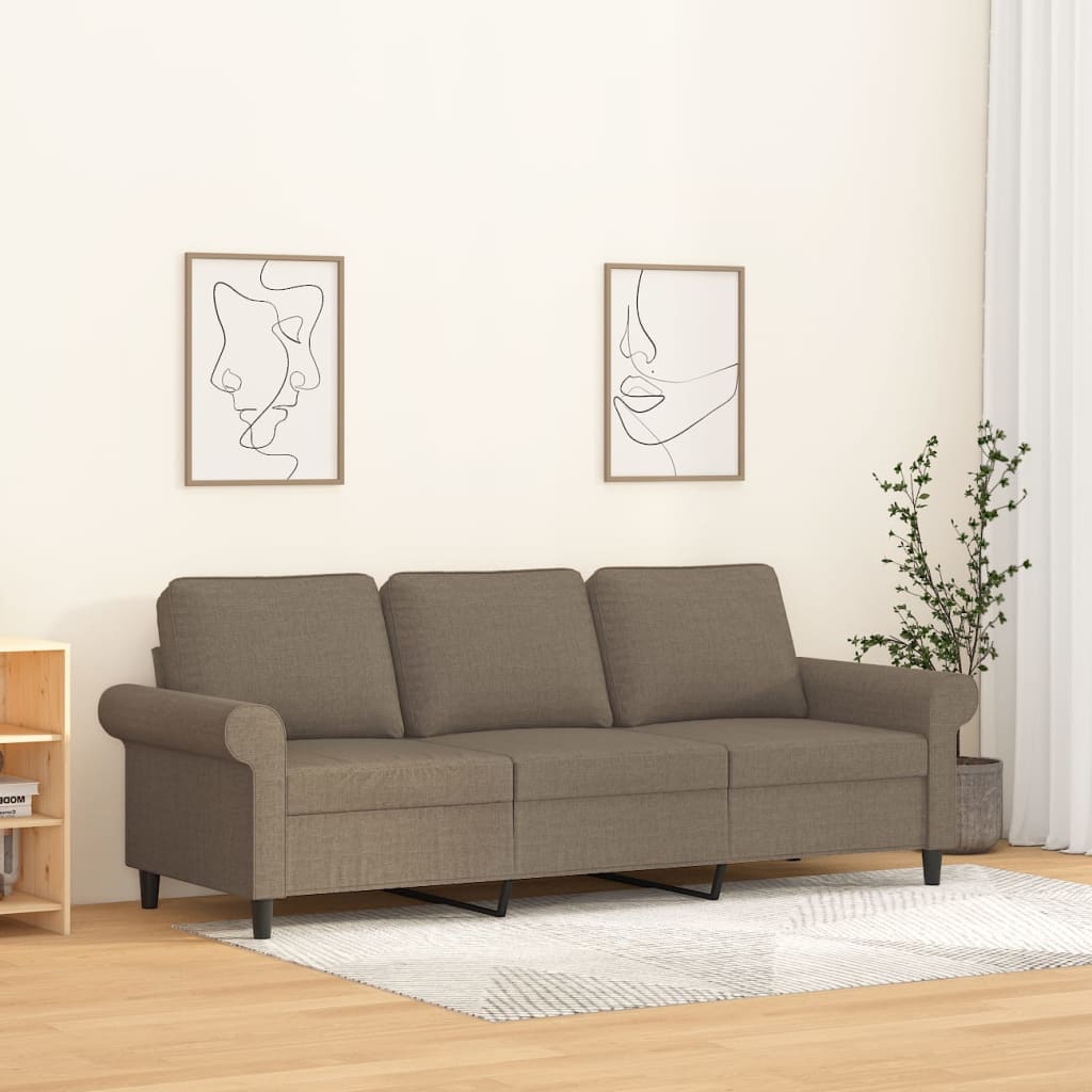 vidaXL Fauteuil 60 cm stof lichtgrijs