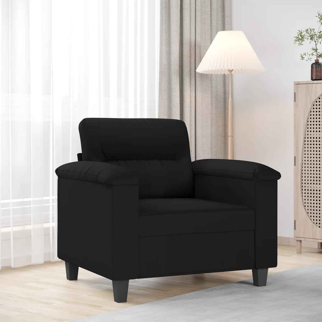 vidaXL Fauteuil 60 cm microvezelstof lichtgrijs
