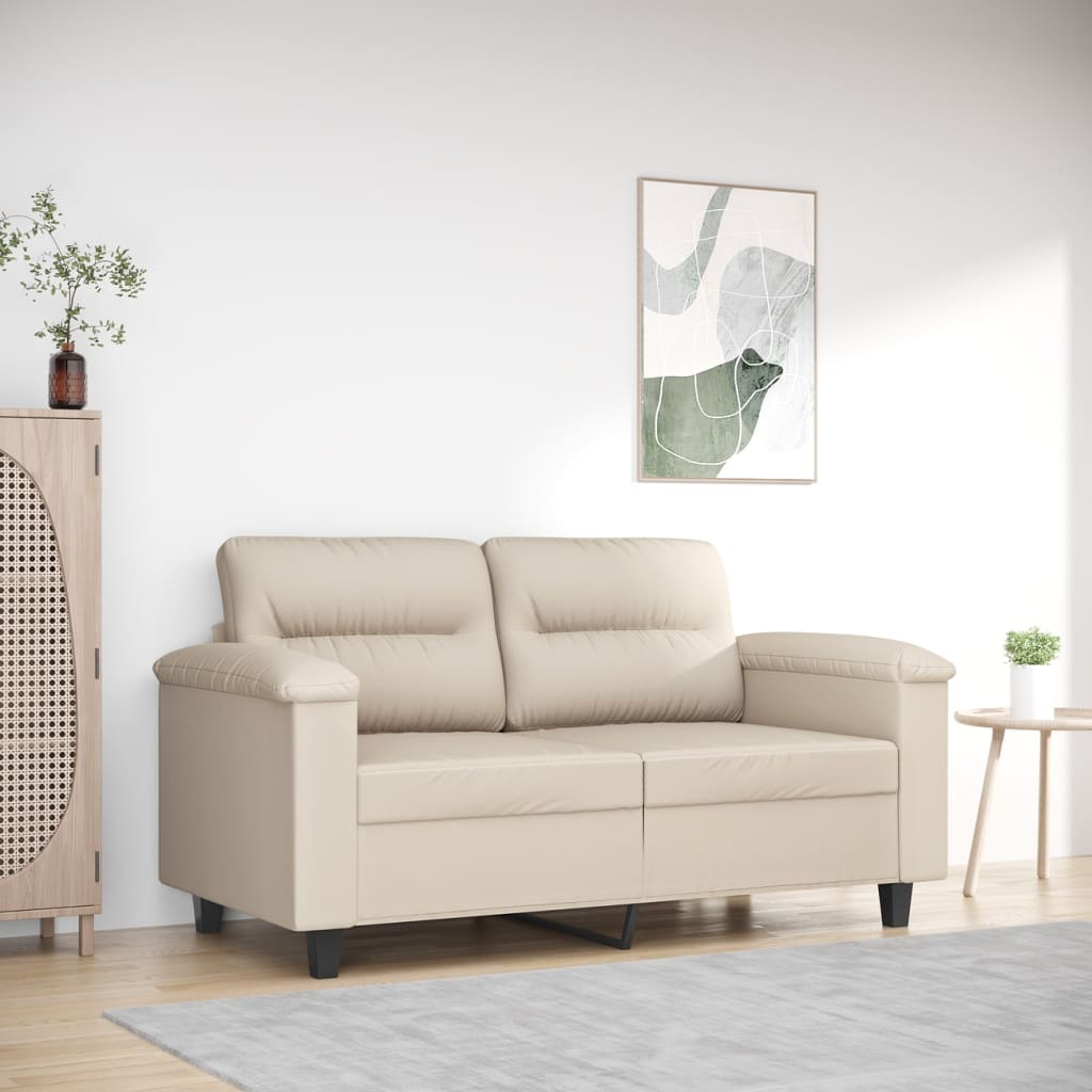 vidaXL Fauteuil 60 cm microvezelstof lichtgrijs