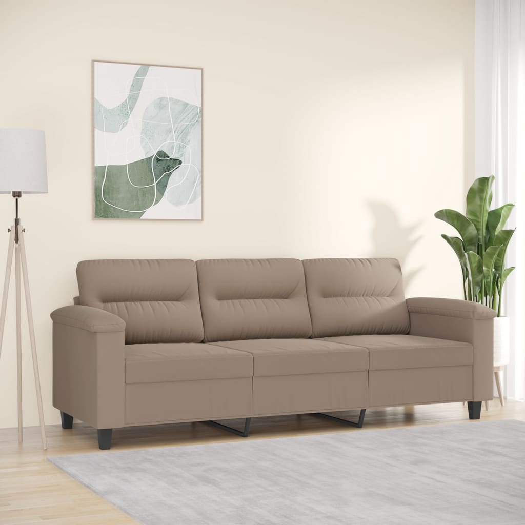 vidaXL Fauteuil 60 cm microvezelstof lichtgrijs