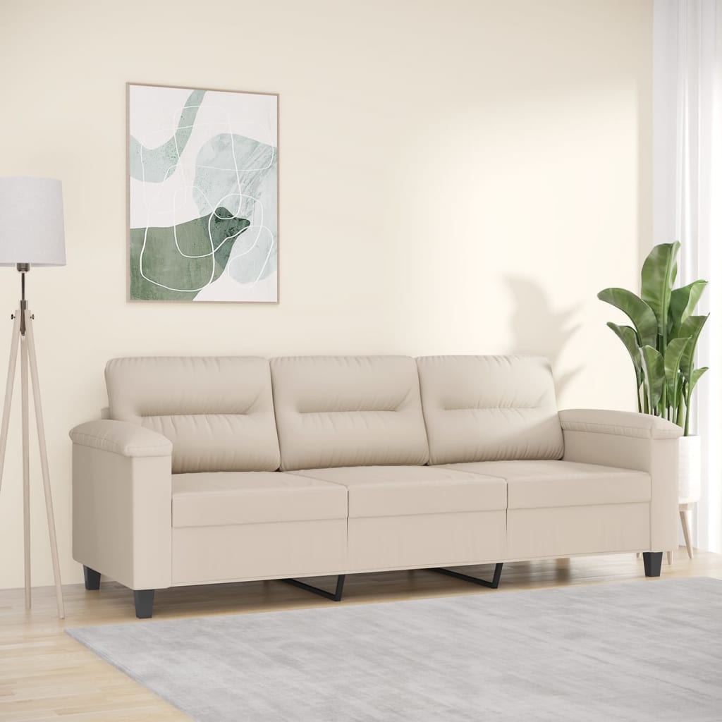 vidaXL Fauteuil 60 cm microvezelstof lichtgrijs