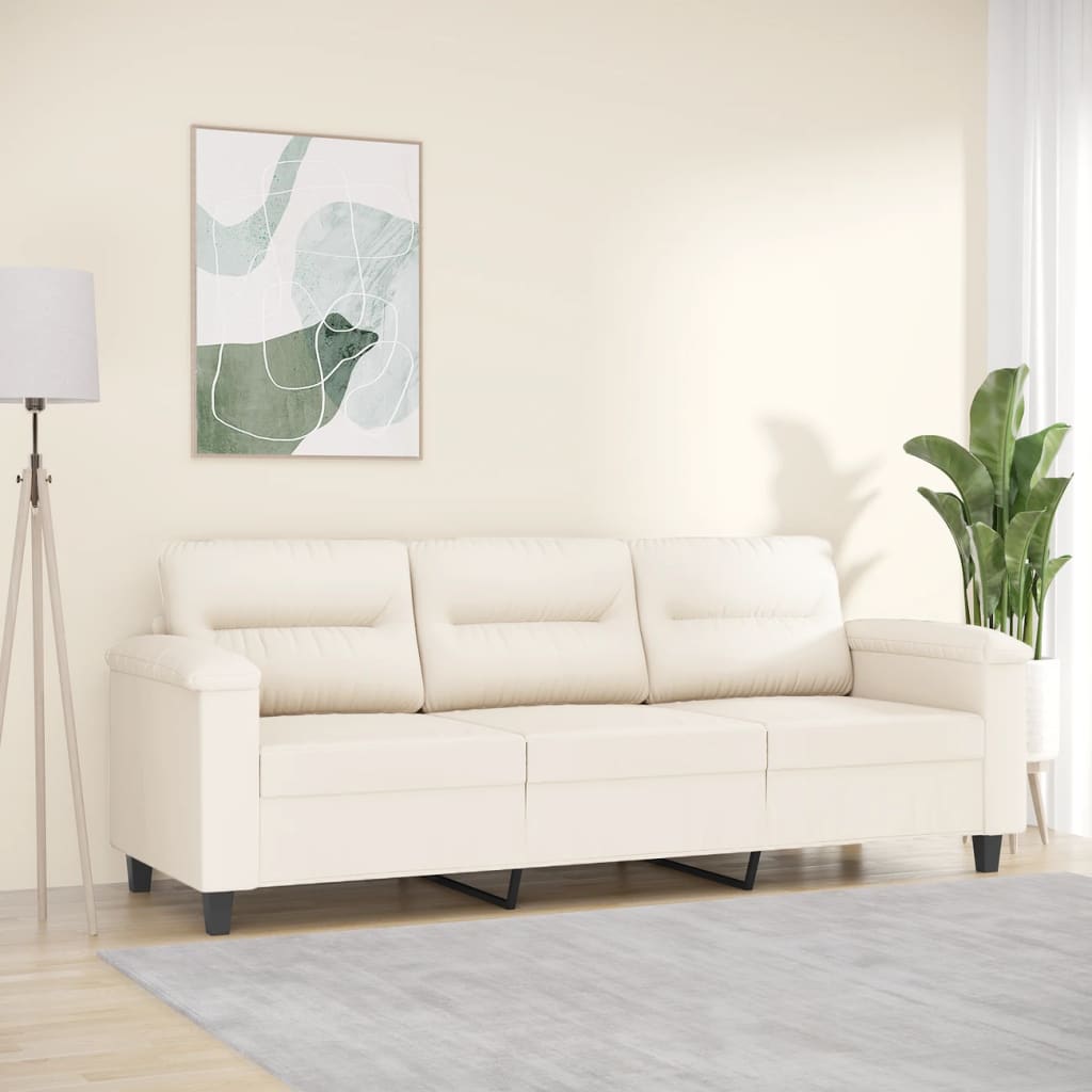 vidaXL Fauteuil 60 cm microvezelstof lichtgrijs