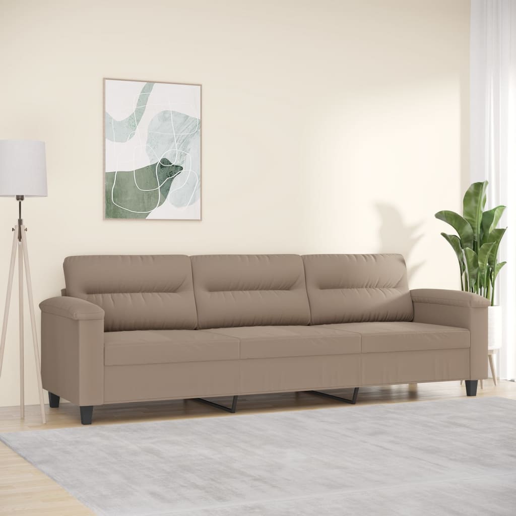 vidaXL Fauteuil 60 cm microvezelstof lichtgrijs