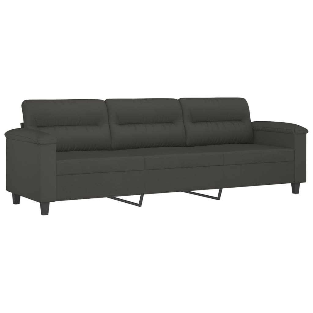 vidaXL Fauteuil 60 cm microvezelstof lichtgrijs