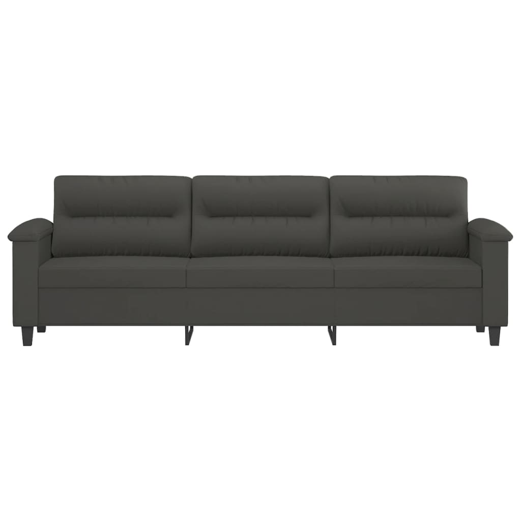 vidaXL Fauteuil 60 cm microvezelstof lichtgrijs