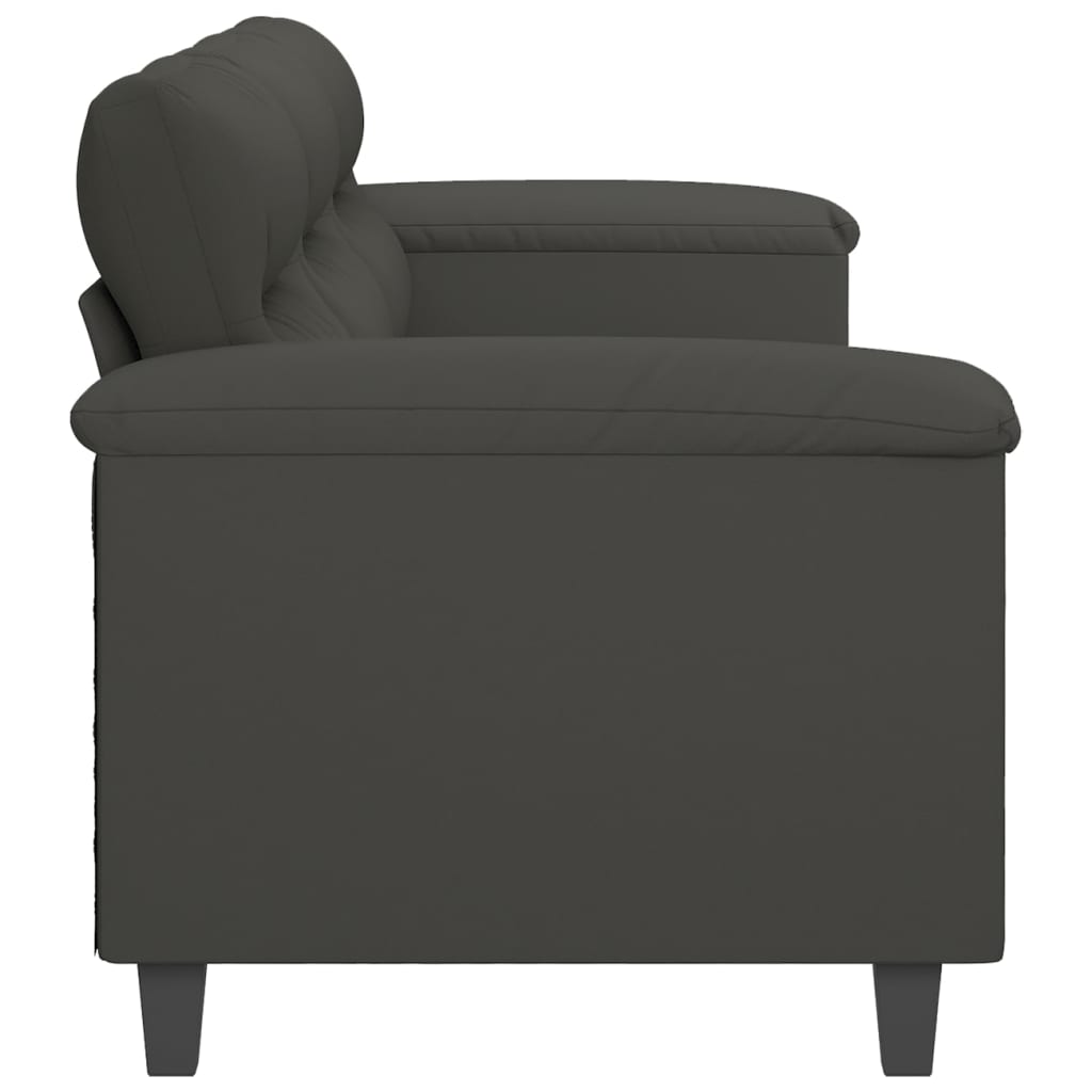 vidaXL Fauteuil 60 cm microvezelstof lichtgrijs