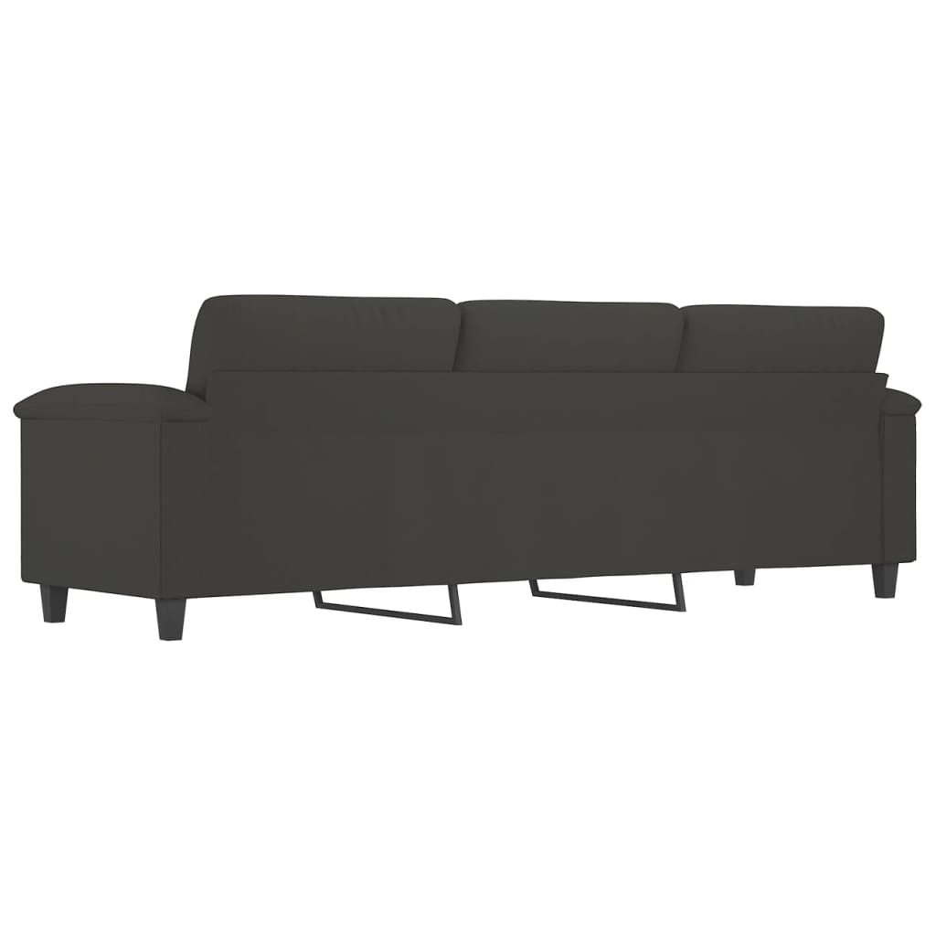 vidaXL Fauteuil 60 cm microvezelstof lichtgrijs