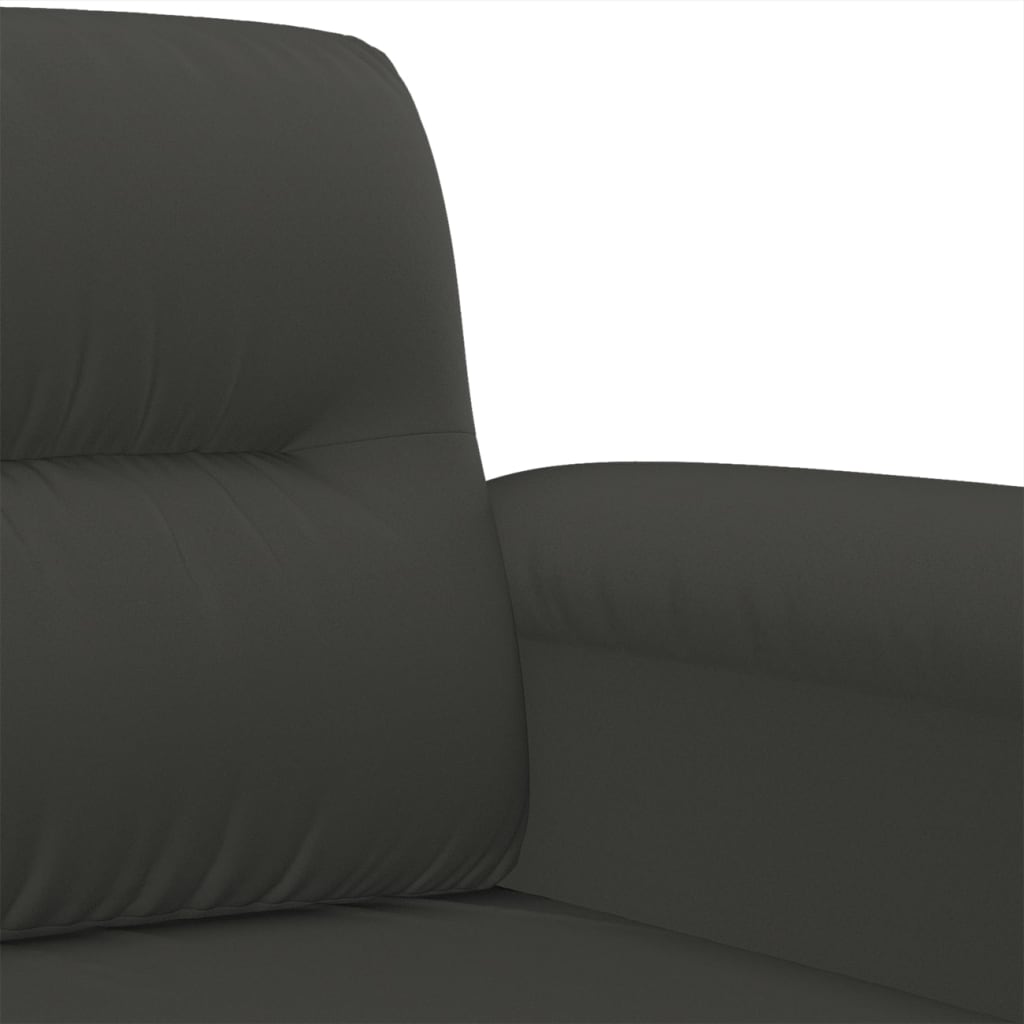 vidaXL Fauteuil 60 cm microvezelstof lichtgrijs