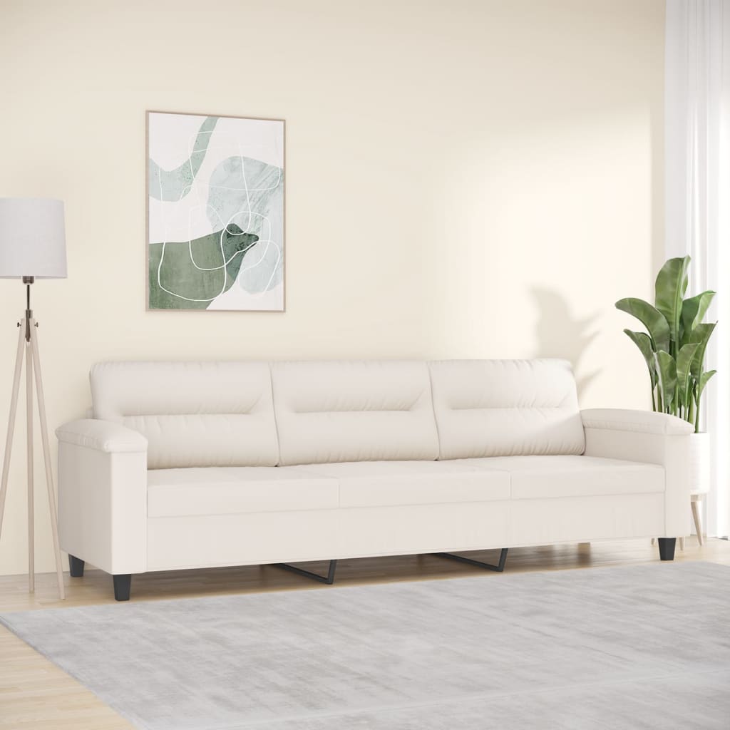 vidaXL Fauteuil 60 cm microvezelstof lichtgrijs