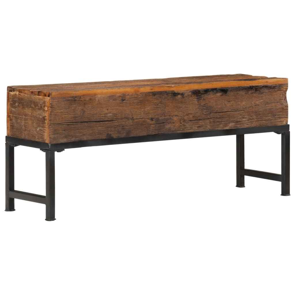vidaXL Bankje 120 cm massief gerecycled hout