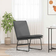 vidaXL Loungestoel 52x75x76 cm stof donkergrijs