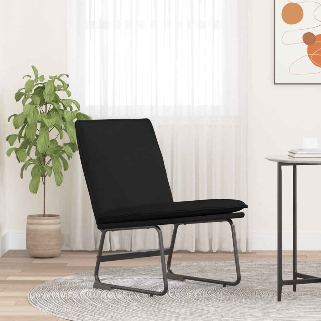 vidaXL Loungestoel 52x75x76 cm stof donkergrijs