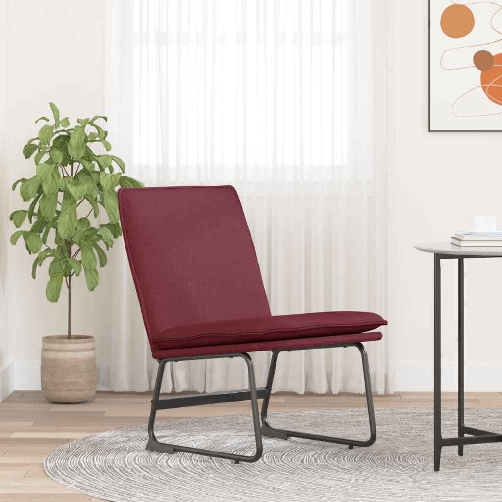 vidaXL Loungestoel 52x75x76 cm stof donkergrijs