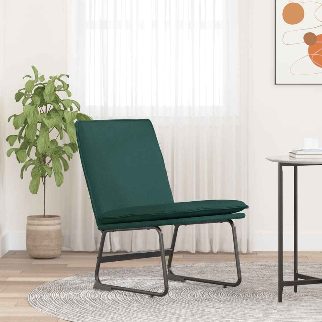 vidaXL Loungestoel 52x75x76 cm stof donkergrijs