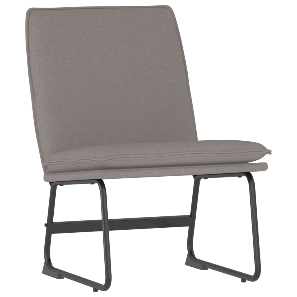 vidaXL Loungestoel 52x75x76 cm stof donkergrijs