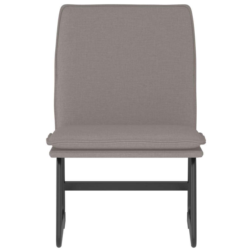 vidaXL Loungestoel 52x75x76 cm stof donkergrijs