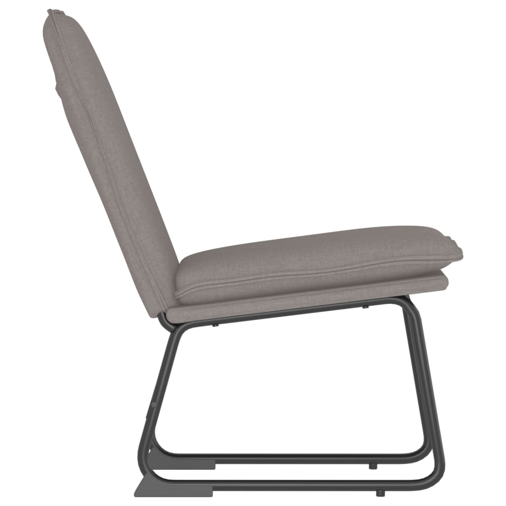 vidaXL Loungestoel 52x75x76 cm stof donkergrijs