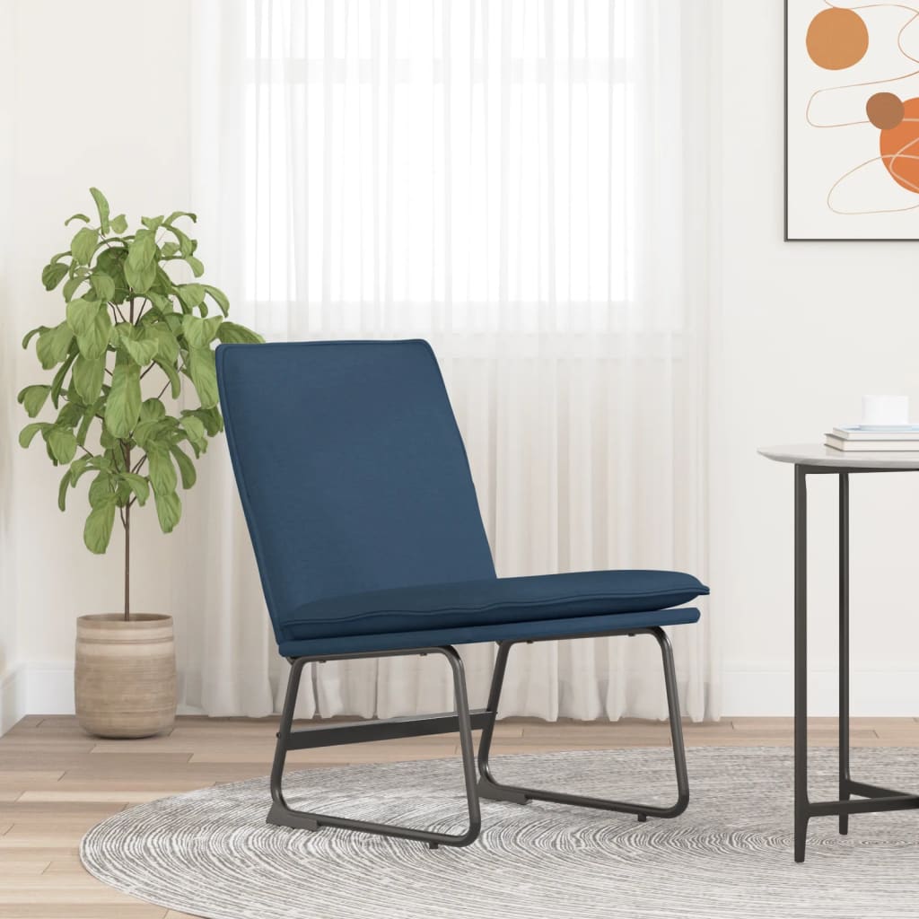 vidaXL Loungestoel 52x75x76 cm stof donkergrijs