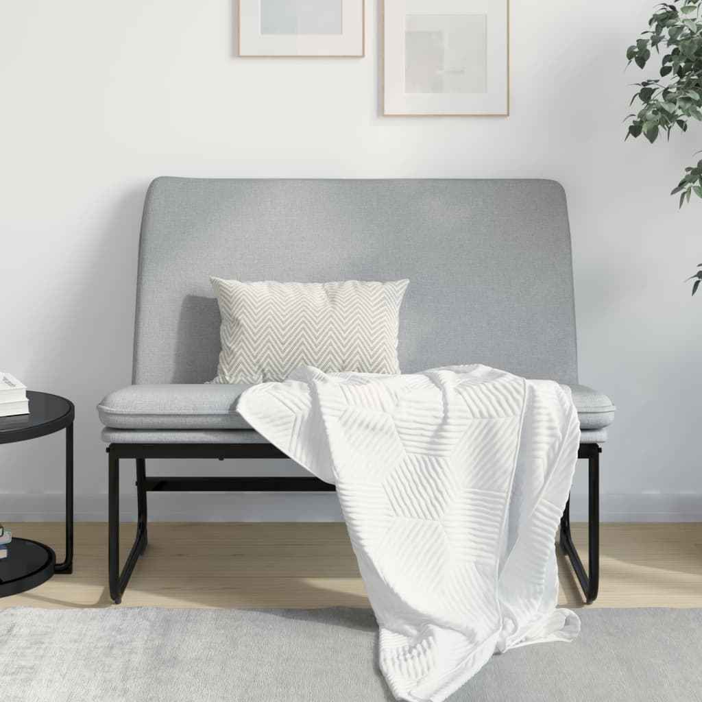 vidaXL Bankje 100x75x76 cm stof donkergrijs
