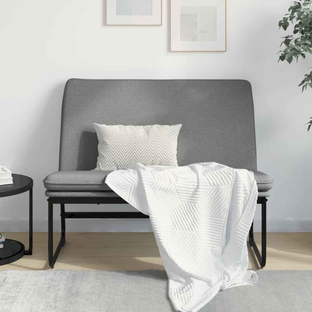 vidaXL Bankje 100x75x76 cm stof donkergrijs